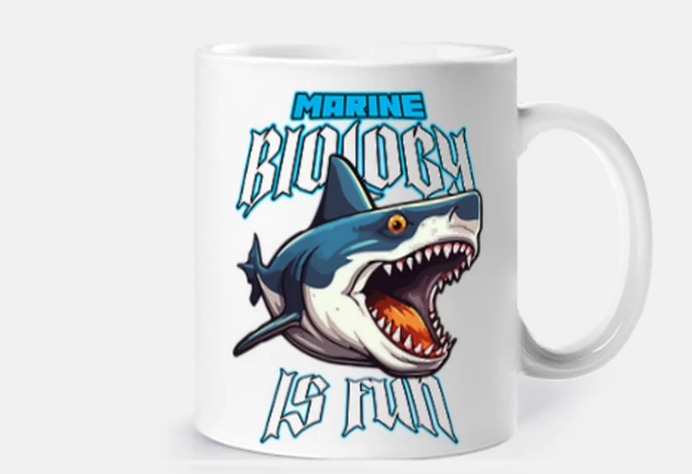 Taza la biología marina es divertida