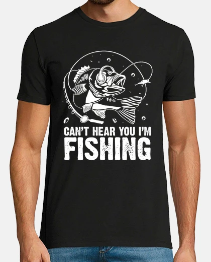 T-shirt la caccia al pesce non ti sento che sto
