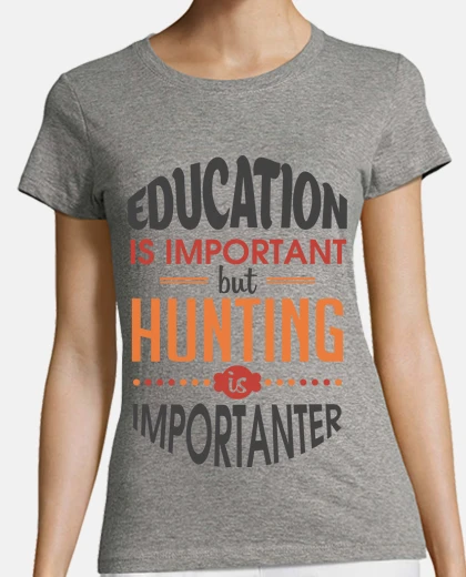 T-shirt la caccia è più importante dell39umoris