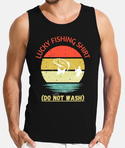 T-shirt la camicia da pesca fortunata non si la