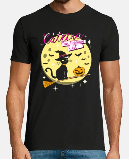 Camiseta la camisa adolescente del gato para hombre