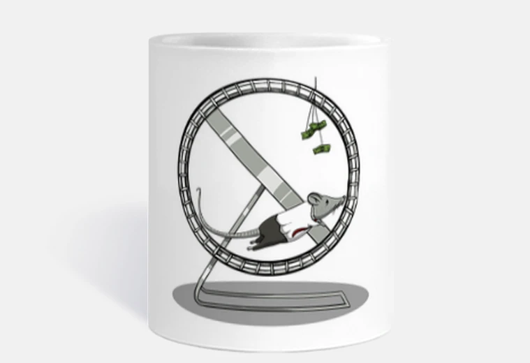 Taza La carrera de la rata