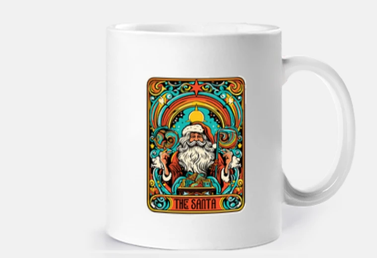 Mug la carte de tarot du père Noël