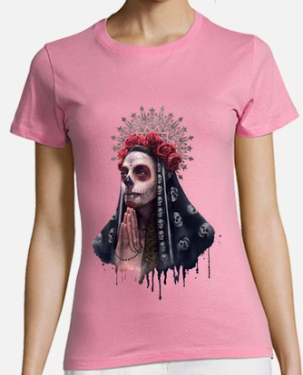 Camiseta la catrina chica esqueleto mujer laTostadora