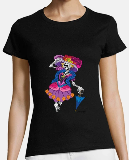 Playera la catrina de calavera