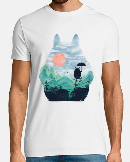 Tee-shirt la chemise de paysage des voisins mens
