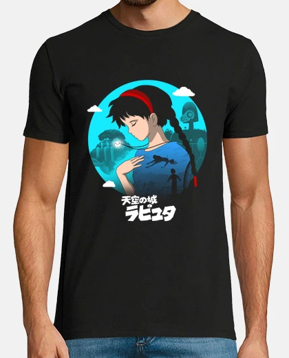 Tee-shirt la chemise du château du ciel ancien perdu hommes