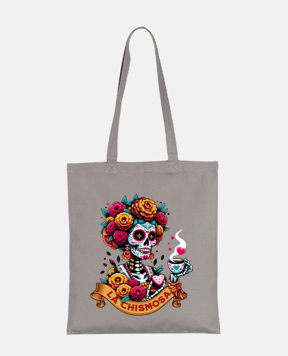 Bag la chismisa day of the dead tribute practical student handbag tote