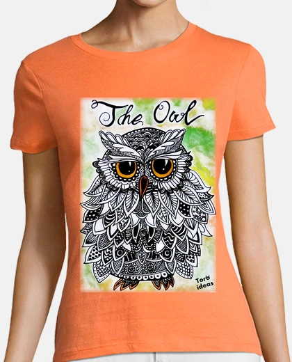 Tee-shirt la chouette - femme, manches courtes, qualité verte, prime