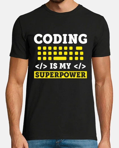T-shirt la codifica è il superpotere del mio computer
