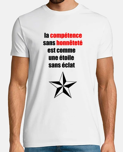 Camiseta la competencia sin honestidad es como una estrella sin brillo.