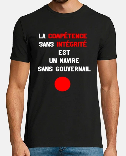 Camiseta la competencia sin integridad es un barco sin timón.