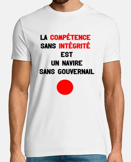 Camiseta la competencia sin integridad es un barco sin timón.
