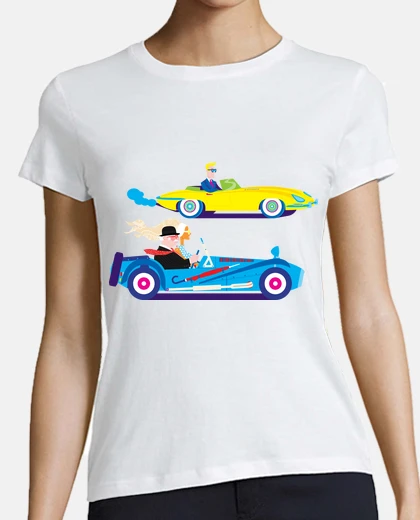 Tee-shirt la course de voiture