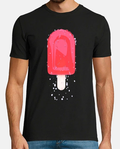 Tee-shirt la crème glacée shirt cerise noire