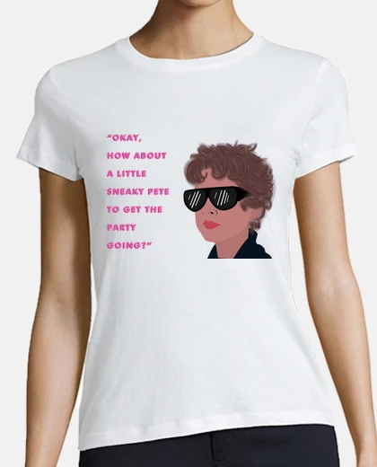 Tee-shirt la dame rose