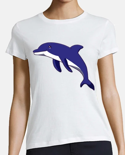 T-shirt la fluidità del mare dell&#39;onda di salto dei delfini comunica con