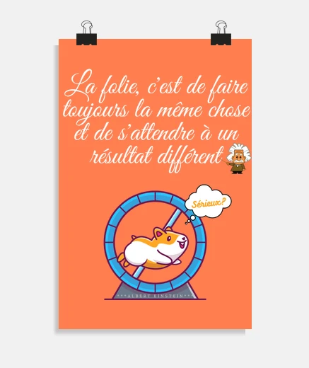 Poster La folie, c est de faire toujours la mê