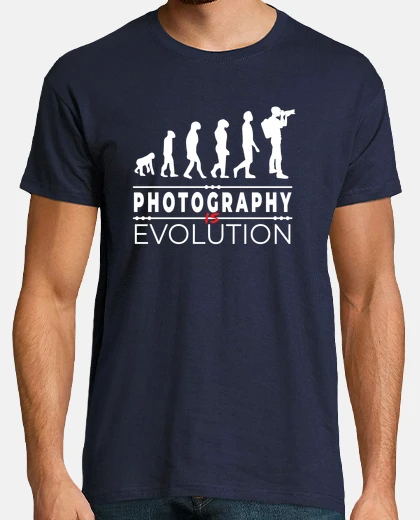 T-shirt la fotografia è umorismo messaggio evol