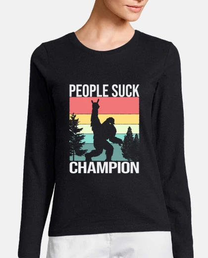 Playera la gente chupa campeón graciosas bigfoo