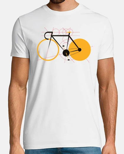 Tee-shirt la géométrie d'une bicyclette