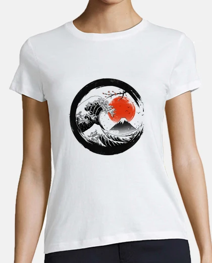 Playera la gran camisa de la ola sumi para mujer