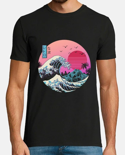 Playera la gran camisa retro de onda menx