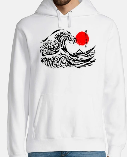 Sudadera la gran ola de kanagawa
