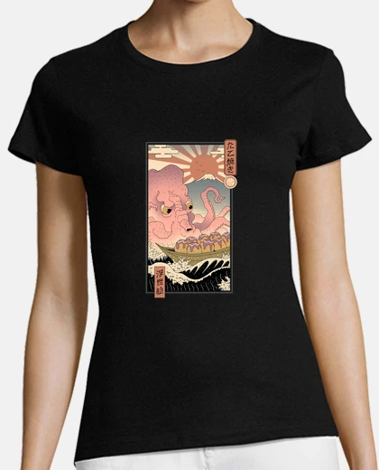 Tee-shirt la grande chemise takoyaki femme