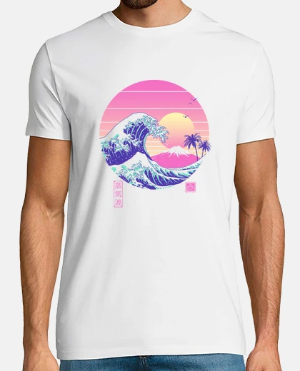 Tee-shirt la grande chemise vaporwave mens