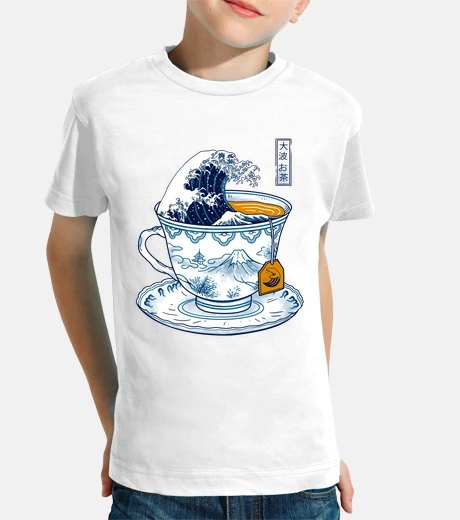 Abbigliamento la grande maglietta kanagawa