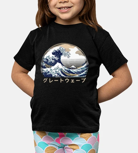 Vêtements la grande vague kanagawa art japonais