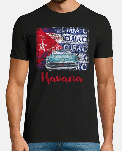 Tee-shirt la havane cuba classic car
