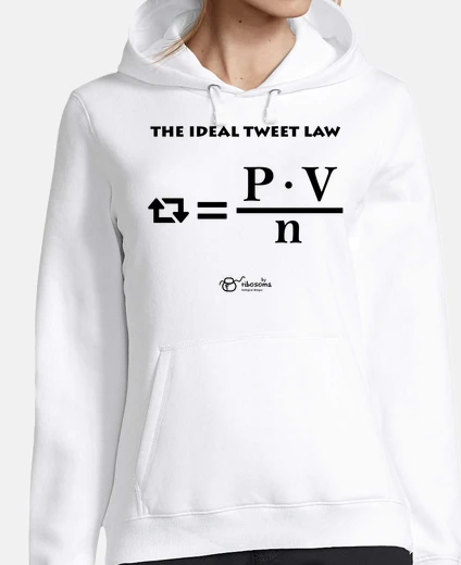 Felpa la law ideale sui tweet (sfondi chiari)