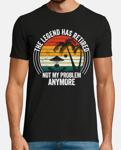 Tee-shirt la légende a pris sa retraite