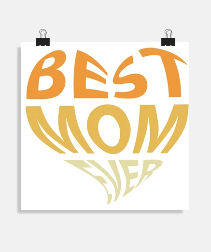 Póster la mejor mamá del mundo