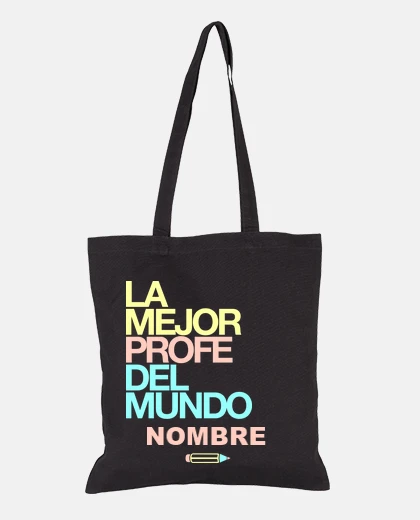 Bolsa La mejor profe del mundo nombre