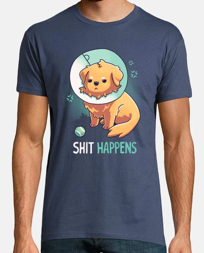 Tee-shirt la merde arrive cône de honte