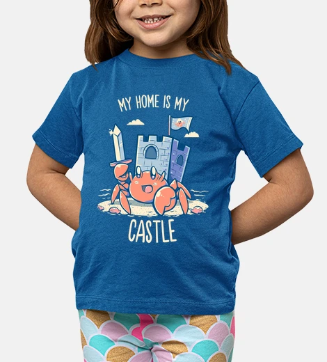 Abbigliamento la mia casa è il mio castello - camicia per bambini