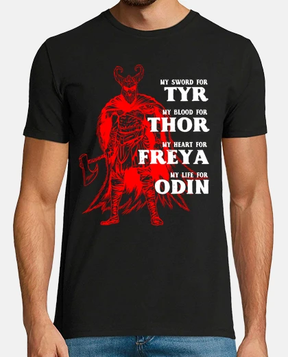 T-shirt la mia spada per il sangue di tyr thor 