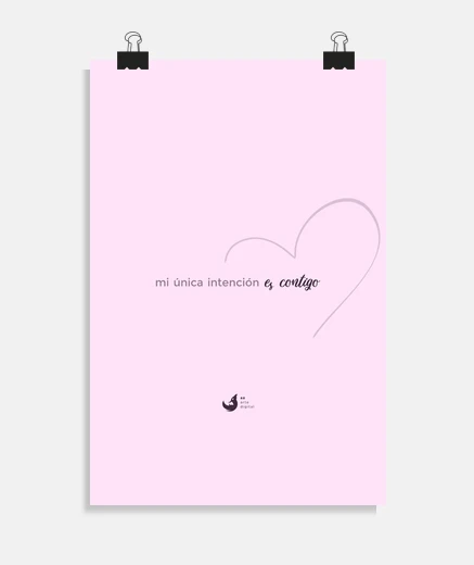 Poster la mia unica intenzione è con te