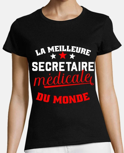 T-shirt la migliore segretaria medica del mondo