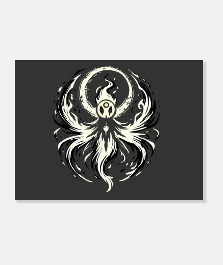 Lienzo La Muerte en Blanco y Negro