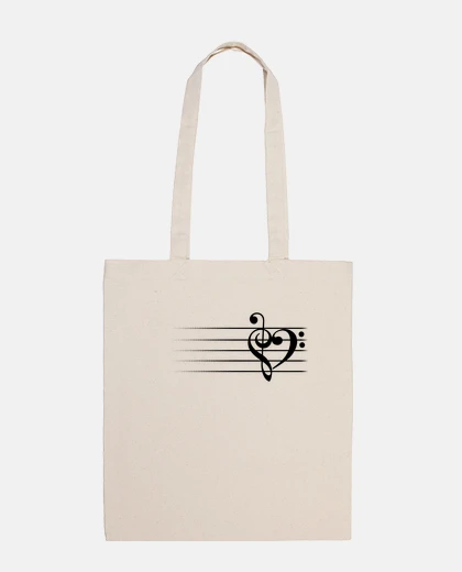 Borsa la musica del cuore - versione bianca