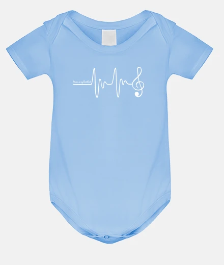 Abbigliamento la musica è la mia Heartb eat