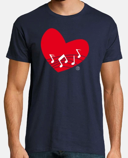 Tee-shirt la musique du coeur