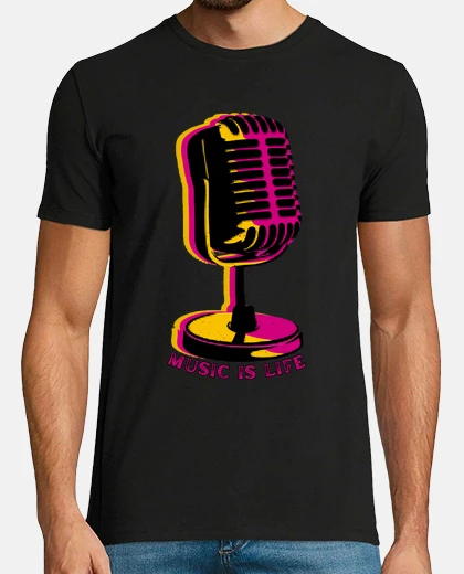 Tee-shirt la musique est la vie