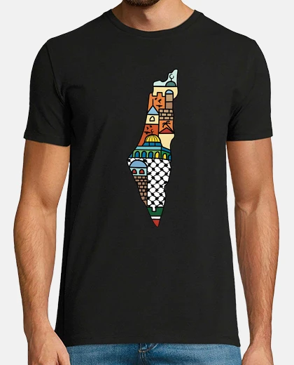 T-shirt La Palestina Libera difende la pace nel