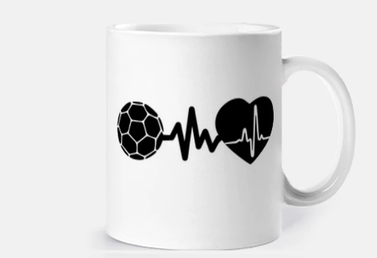 Tazza la pallamano è vita giocatore di pallam