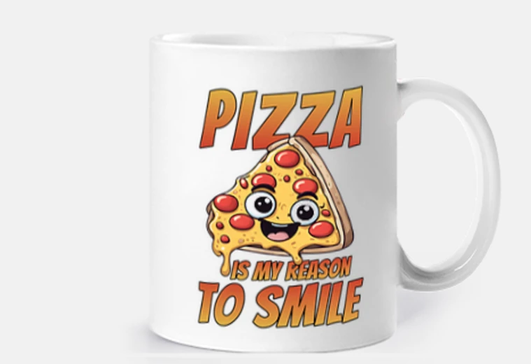 Tazza la pizza è la mia ragione per smile